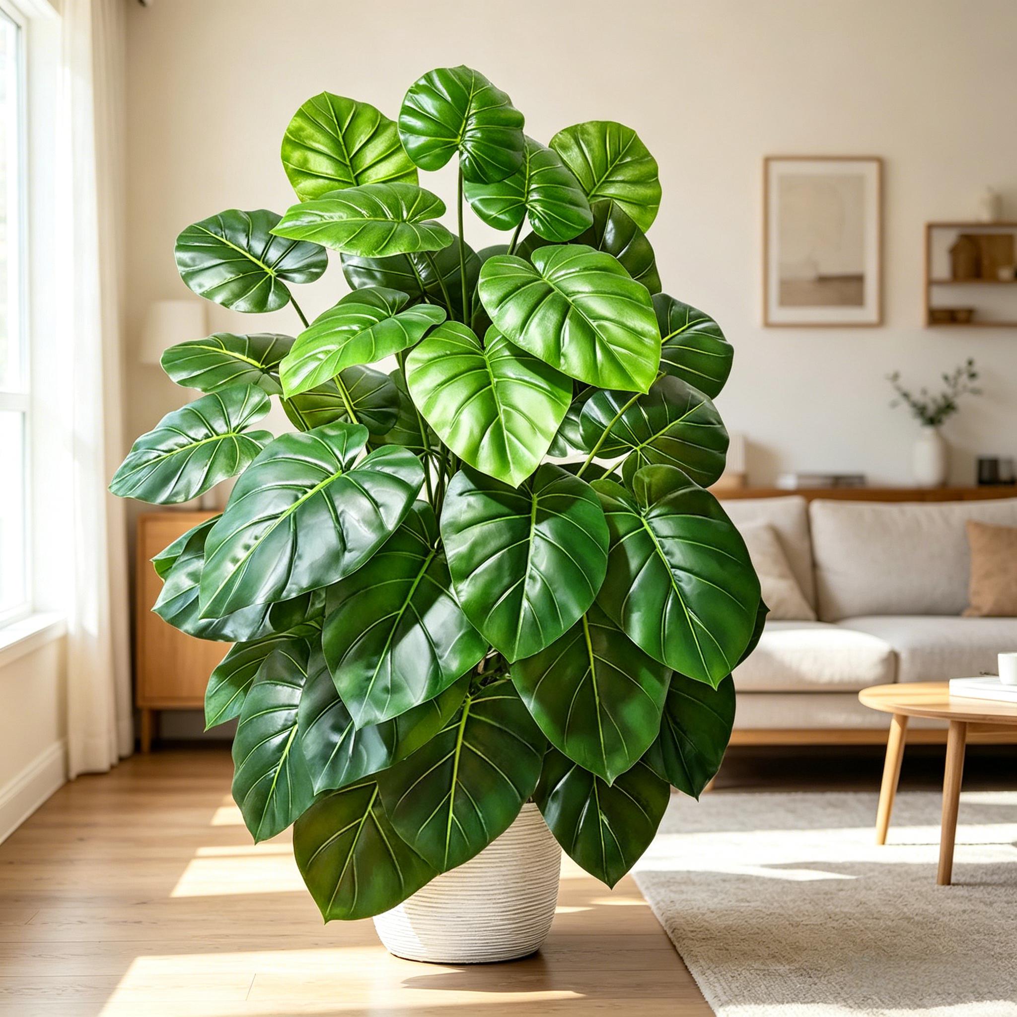 60-105cm Lifelike Artificial P - Monstera Adansonii ulasan dan harga