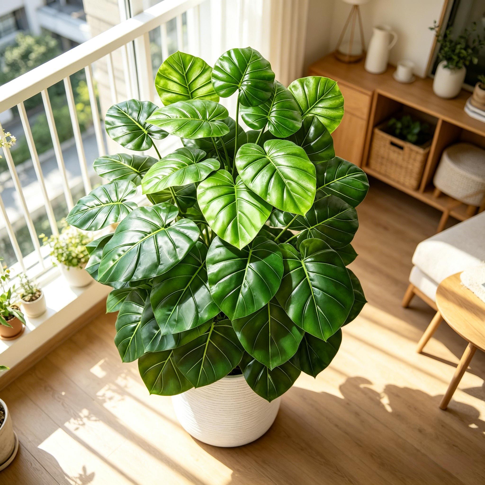 60-105cm Lifelike Artificial P - Monstera Adansonii ulasan dan harga