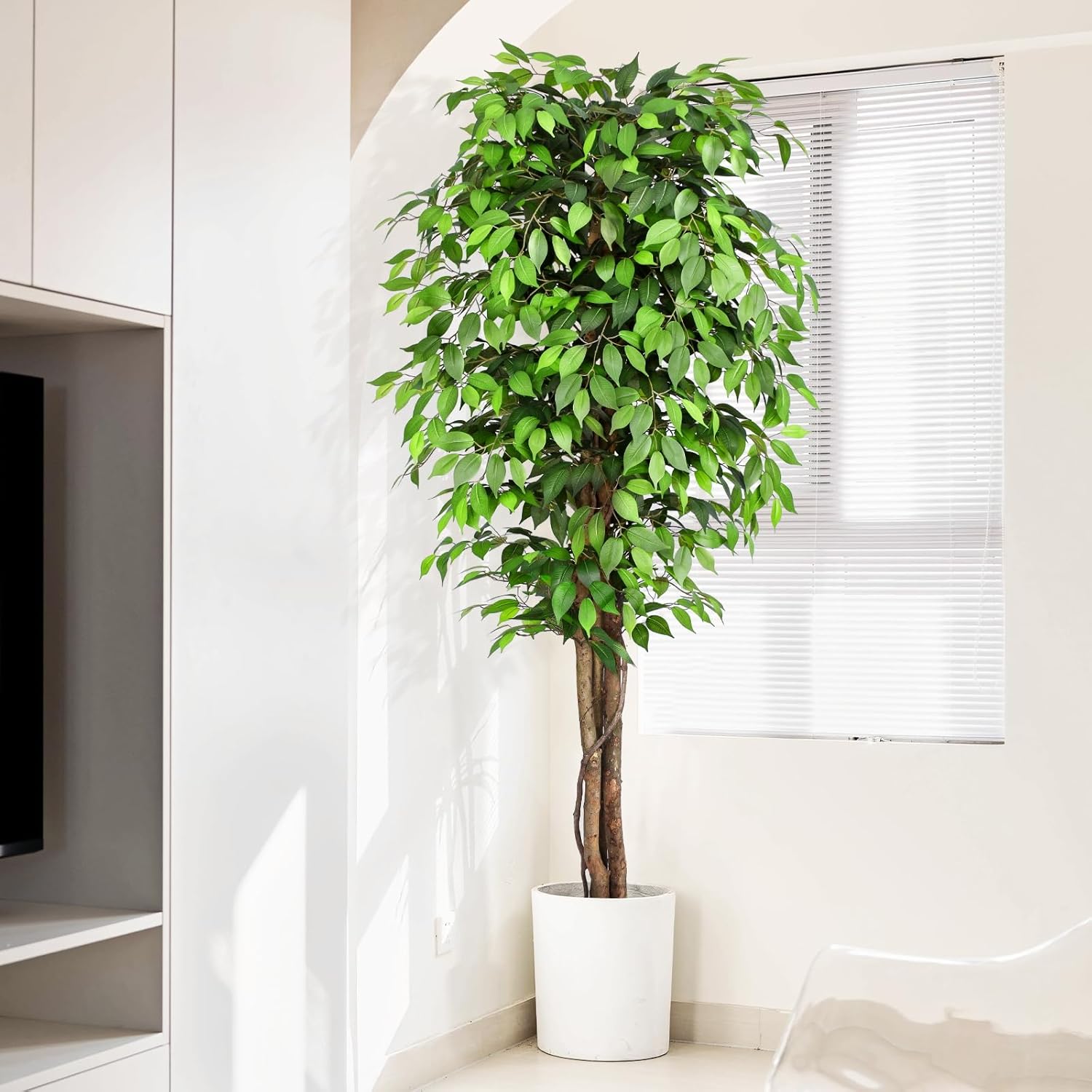 Lifelike Artificial Ficus Tree - Monstera Adansonii ulasan dan harga