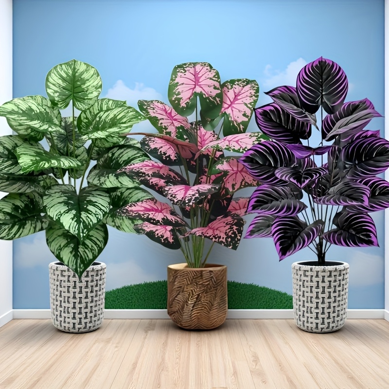 3pcs 60cm  Large Artificial Gr - Monstera Adansonii ulasan dan harga