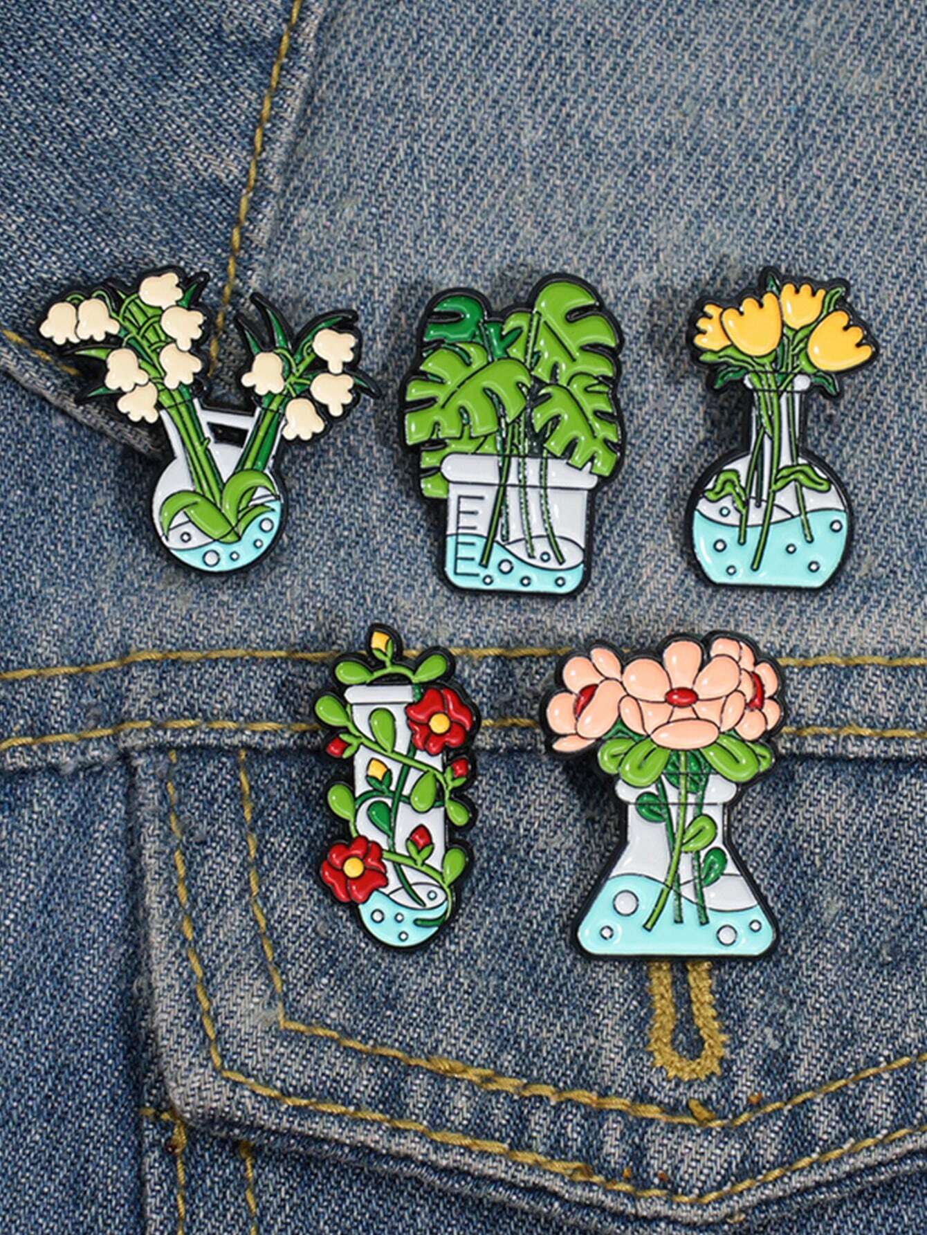 QIHOO 5pcs Cartoon Green Potte - Aloe Vera Pot ulasan dan harga