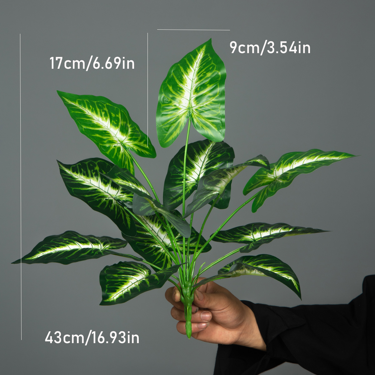 Artificial Plants Green Palm L - Monstera Adansonii ulasan dan harga