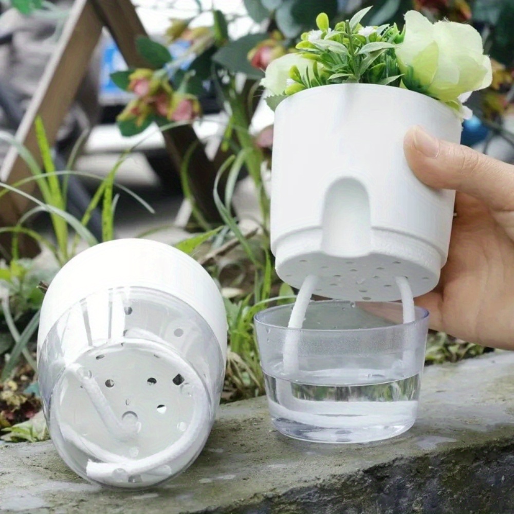 10/5Pcs Self Watering Plastic  - Aloe Vera Pot ulasan dan harga