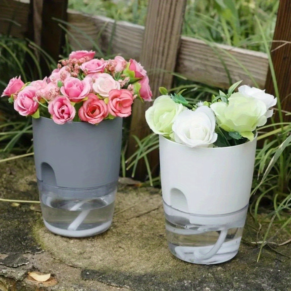 10/5Pcs Self Watering Plastic  - Aloe Vera Pot ulasan dan harga